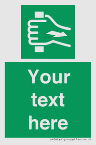 Custom Pull Bar Sign